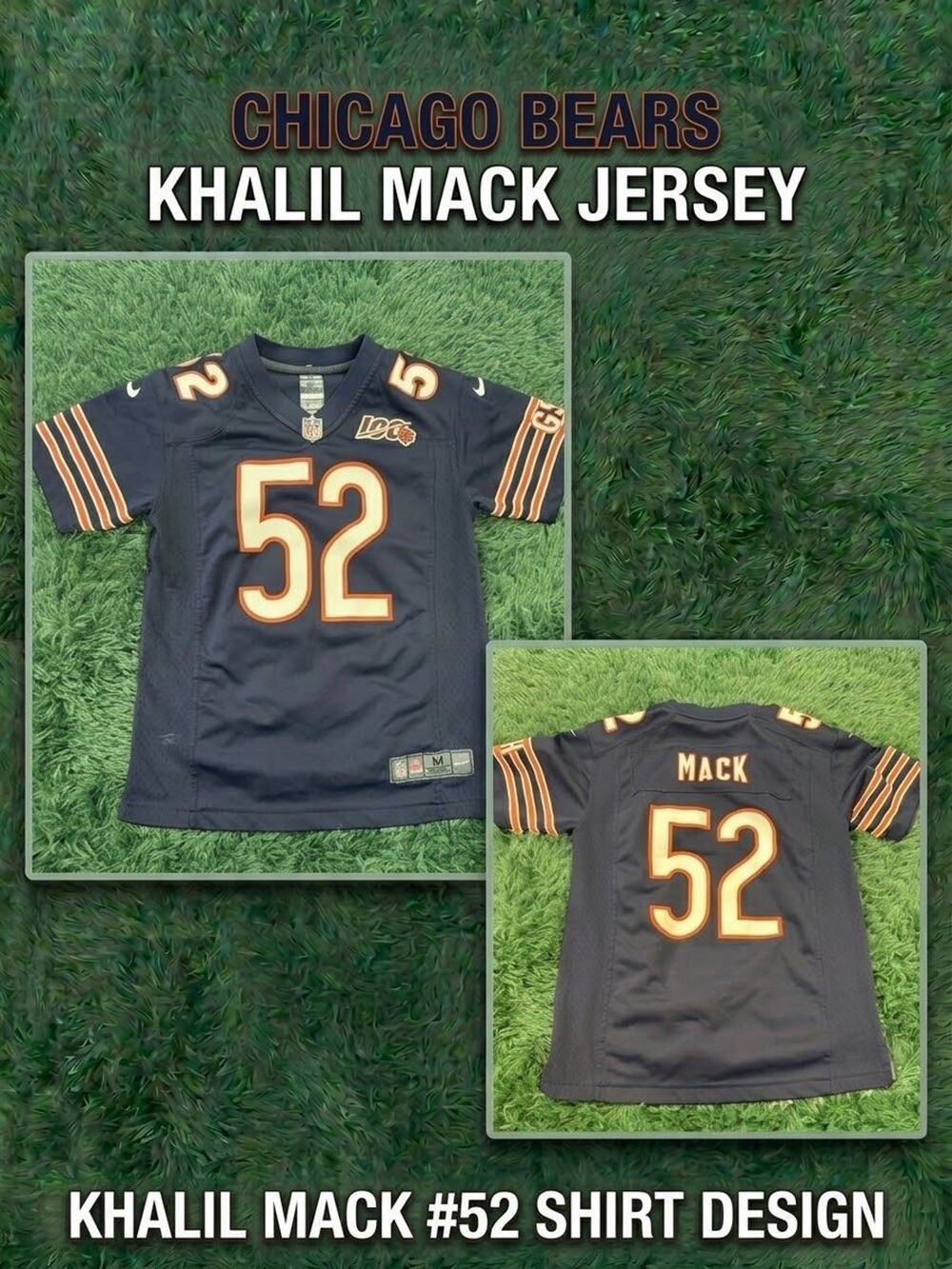 Khalil Mack Chicago Bears Nike NFL Jersey #52 Youth Medium Navy Blue Football